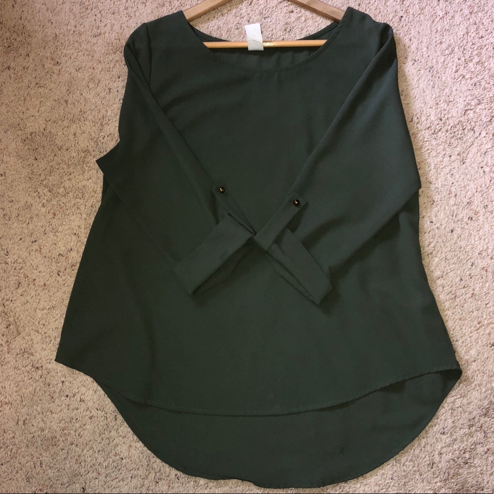 Olive Green Blouse